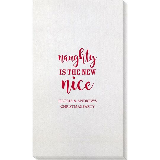 Naughty Is The New Nice Bamboo Luxe Guest Towels